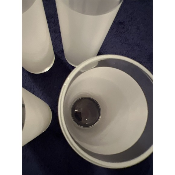 Set of 4 Libbey Vintage Frosted Tom Collins Glasses 6" Tall & 2.25" Wide - Picture 5 of 7